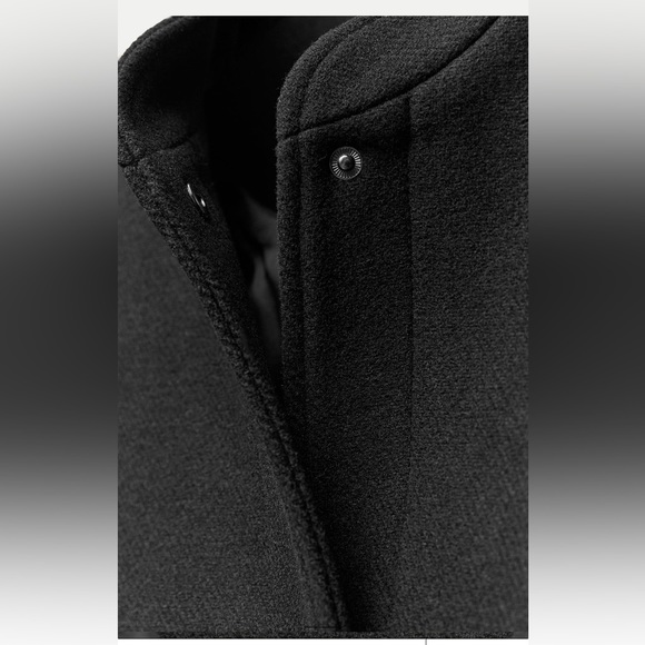 ZARA TEXTURED BOMBER JACKET - Picture 3 of 4